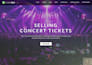 build squarespace concert website music event planner ticketing festive website